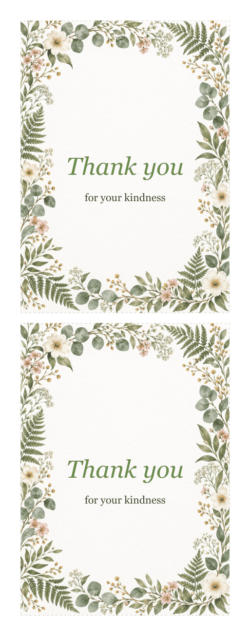 Preview of the first page of Folded cards (PDF)